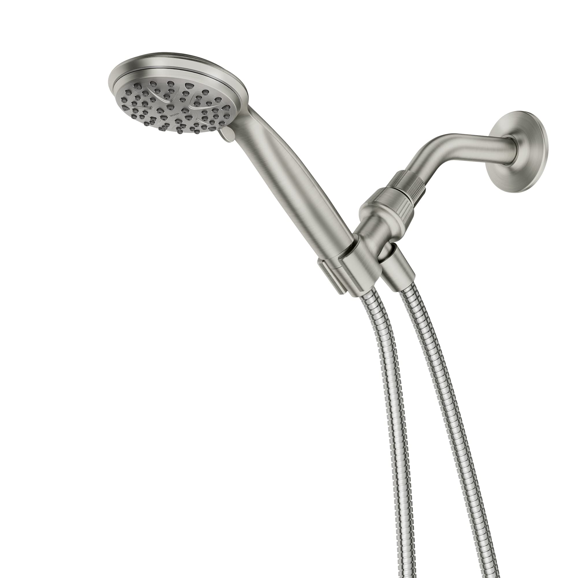 Moen Attune Spot Resist Brushed Nickel Handheld Showerhead, WaterSaving Six Function Removable Hand Shower with 60-Inch